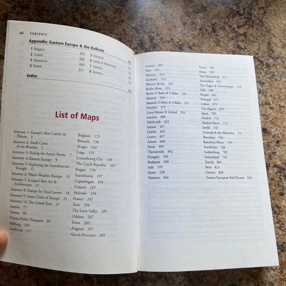 Frommer's Europe by Rail Guidebook Travel Book 3rd Edition & European Rail Map - Picture 8 of 16